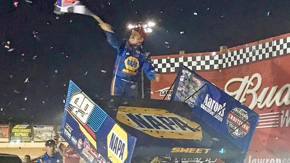 Sweet takes Outlaws thriller at Lawrenceburg