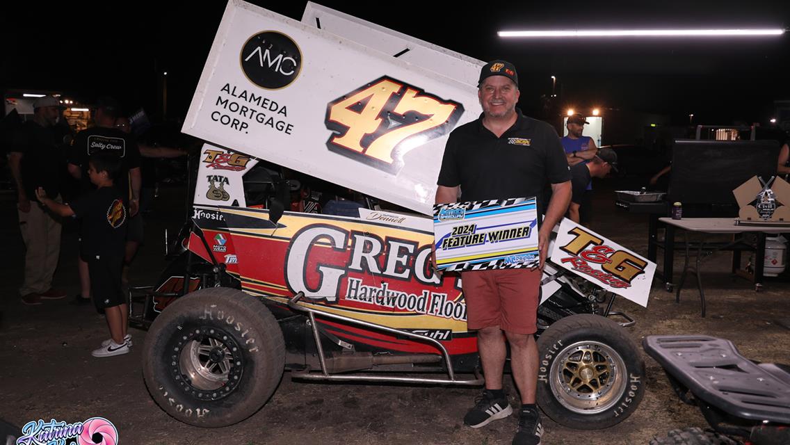 Sanders Prevails In NARC Sprint Car Feature At Antioch Speedway