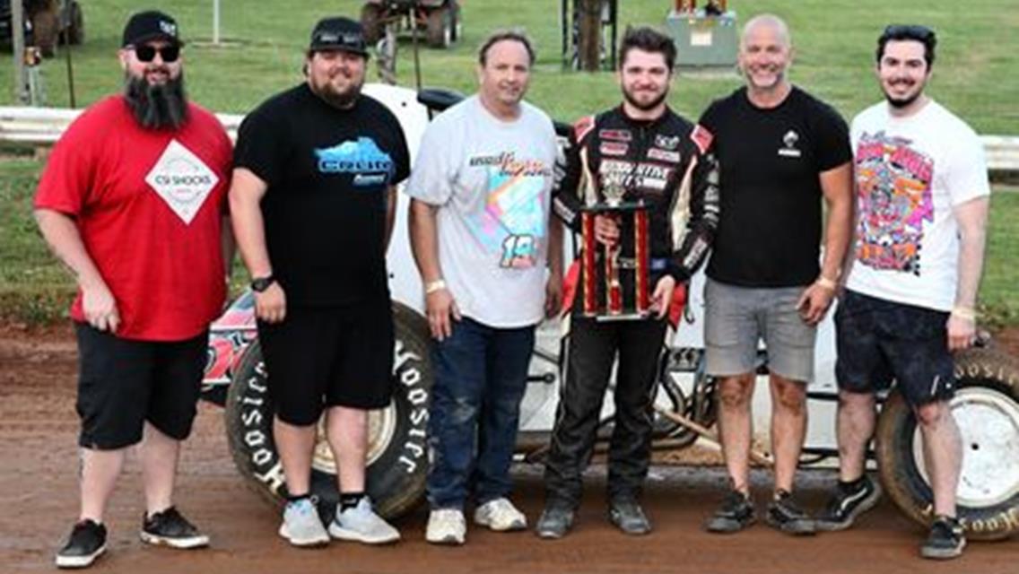 Brayden Fox In Victory Lane At Bloomington Speedway