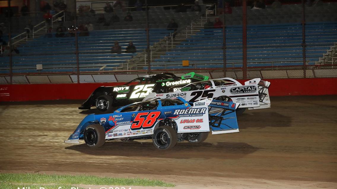 Lucas Oil Speedway (Wheatland, MO) – Lucas Oil Midwest Late Model Racing Association – Lucas Oil Spring Nationals – April 12th-13th, 2024. (Mike Ruefer Photo)