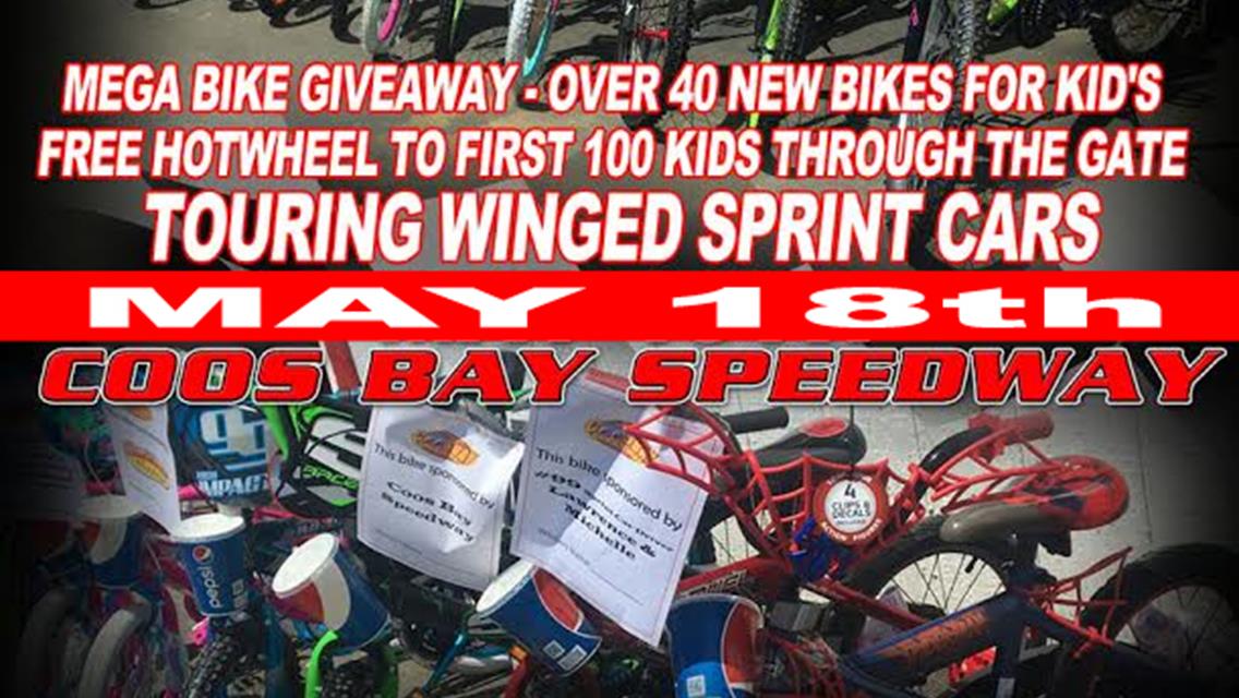 Mega Bike Giveaway Saturday May 18th
