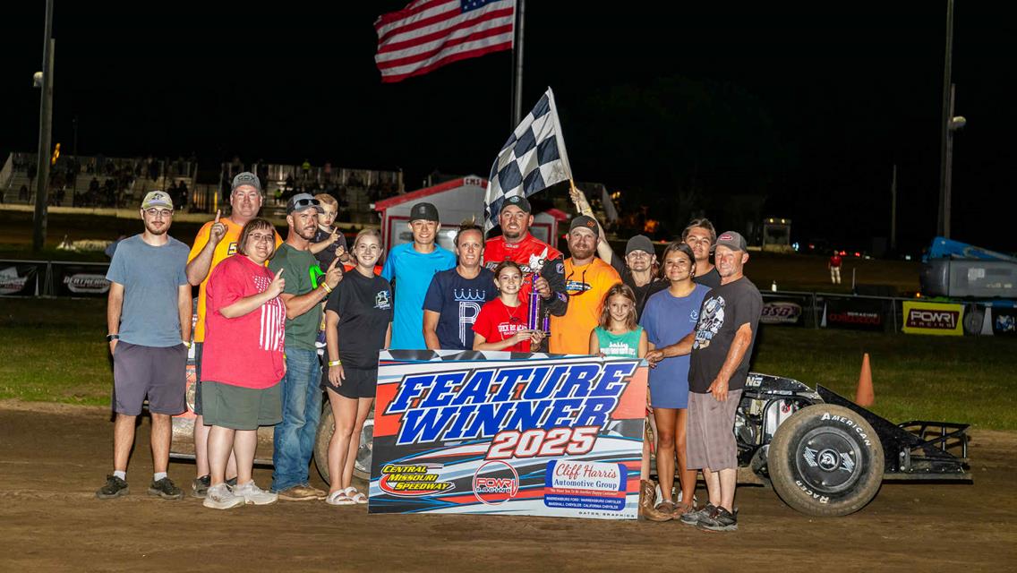 Marrant, Poe, Clancy, Galvin, and Schultz Victorious at Central Missouri Speedway!