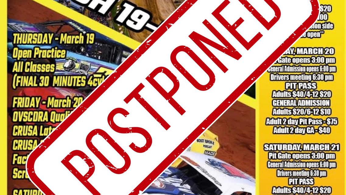 2026 Opening Event Postponed