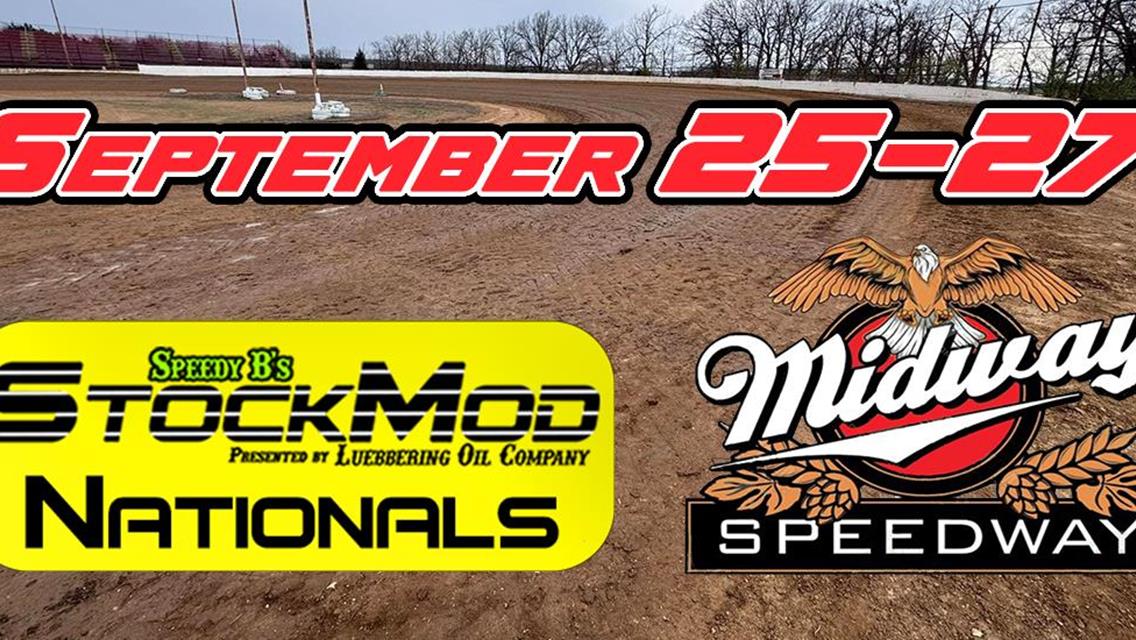 Midway Speedway Announced to Host 2025 POWRi StockMod Nationals on September 25-27