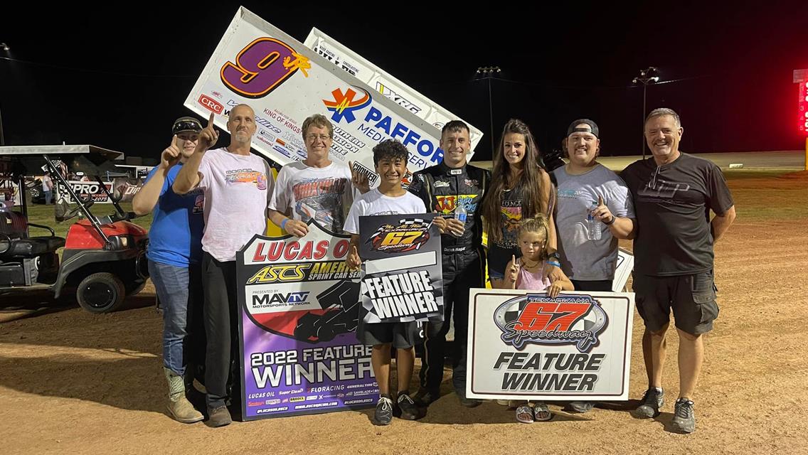 Hagar Captures ASCS National Tour Win and Greg Hodnett Memorial Triumph During Special Weekend
