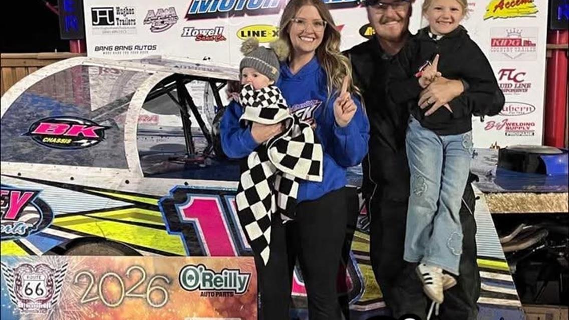 Sanders, Reeves and Reyes Secure Saturday Night Victories at Route 66 Motor Speedway