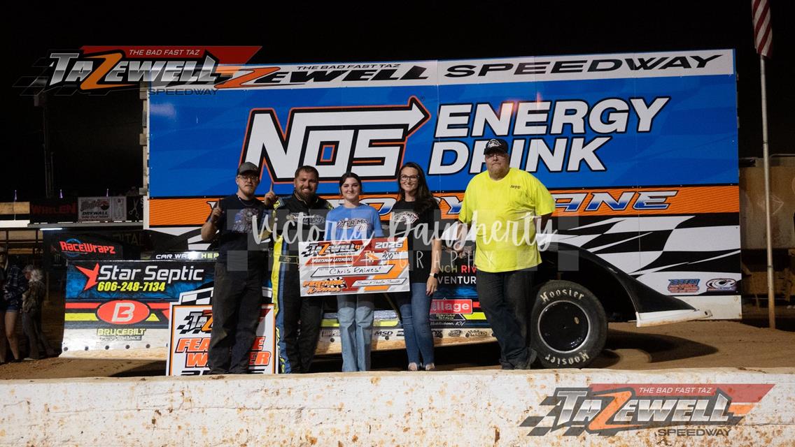 Sportsman feature winner Chris Raines