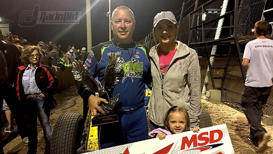 Hughes continues to soar, scores USMTS trophy at Salina Highbanks Speedway