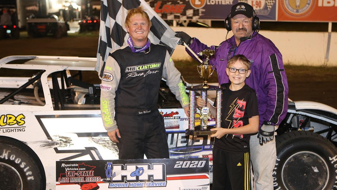 First-time winners top championship night at I-90 Speedway