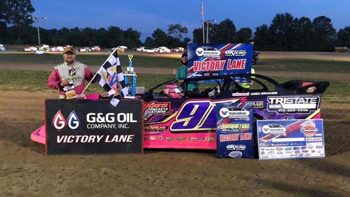 Rusty Schlenk scores second series victory of the season at Montpelier Motor Speedway on Saturday, June 28.