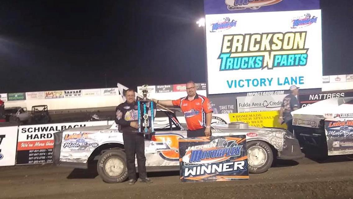 Shryock, Sampson, Boumeester and Coopman Pick Up Bank Midwest IMCA Series Opening-Round Wins at Jackson Motorplex