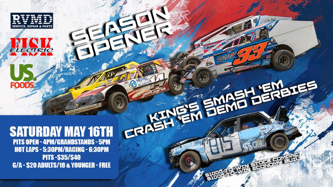 Fulton Speedway Set for Action-Packed Season Opener Featuring Demo Derbies