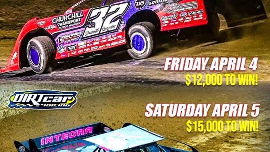 Valvoline American Late Model Iron-Man Series takes on World of Outlaws at Atomic Speedway April 4-5