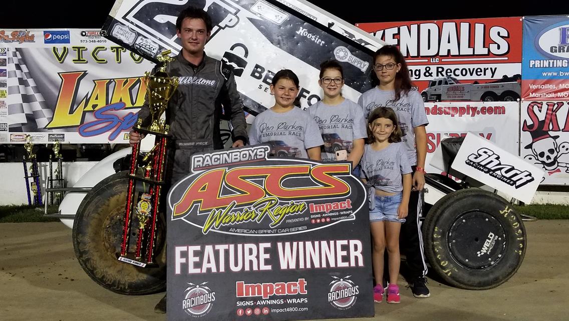 Robbie Price Wins Lake Ozark ASCS 360 Nationals Opener