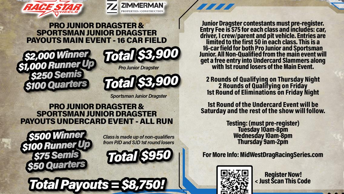The Summit Racing Equipment Mid-West Drag Racing Series, along with Flying H Drag Strip are pleased to announce the largest payout ever in pro mod.