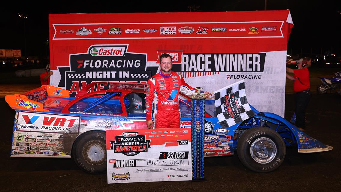 Hudson O’Neal Lands in Lincoln Castrol FloRacing Victory Lane Marshalltown Speedway and Davenport Speedway up Next on May 16-17