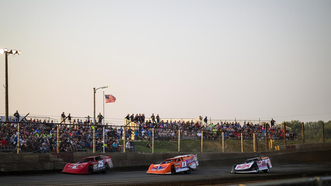 Mason City Motor Speedway (Mason City, IA) – World of Outlaws Case Late Model Series – Mason City Showdown – June 27th, 2023. (Jacy Norgaard Photography)