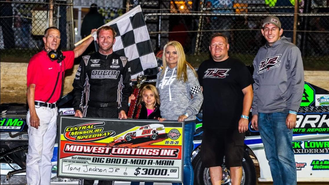 Jackson Jr. dominates B-Mod Blowout at Central Missouri Speedway