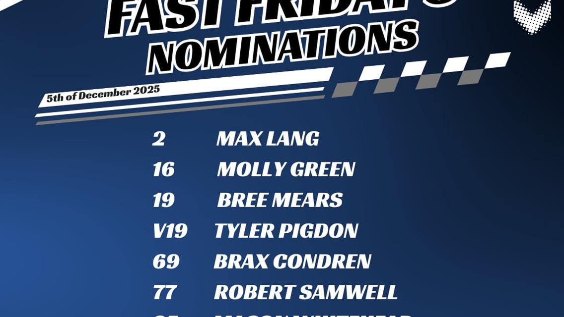 Good field for Friday!