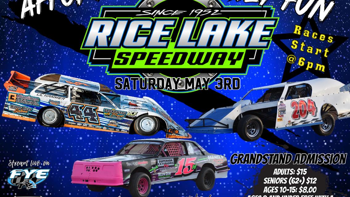 USRA Late Models at Rice Lake Speedway May 3rd
