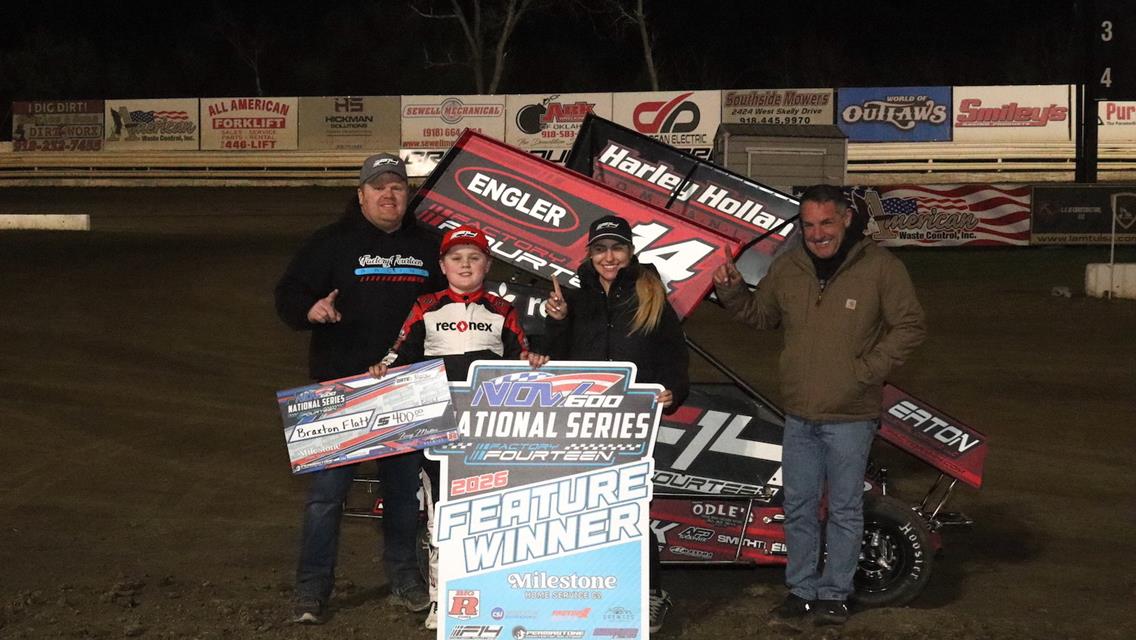 Hutchison, Roush, and Flatt Hustle Factory Fourteen NOW600 National Series Opener at Creek County!