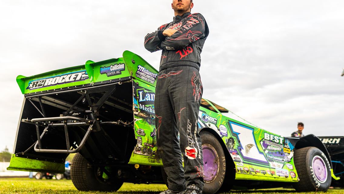 Fairbury Speedway (Fairbury, IL) – Lucas Oil Late Model Dirt Series – FALS Spring Shootout – May 9, 2026. (Heath Lawson photo)