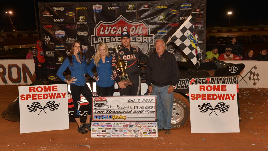 Blankenship Blasts from Seventh to Win Rome Rumble Sunday Night