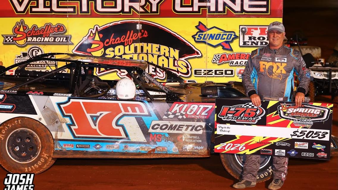 I-75 Raceway (Sweetwater, TN) – Schaeffer's Spring Nationals – April 2, 2026. (Josh James Artwork)