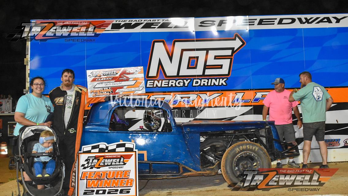 Overholt Earns Crate Late Model Victory, Helton &amp; Long Score Two in a Row, Carey &amp; Crabtree Pick Up Wins at Tazewell Speedway
