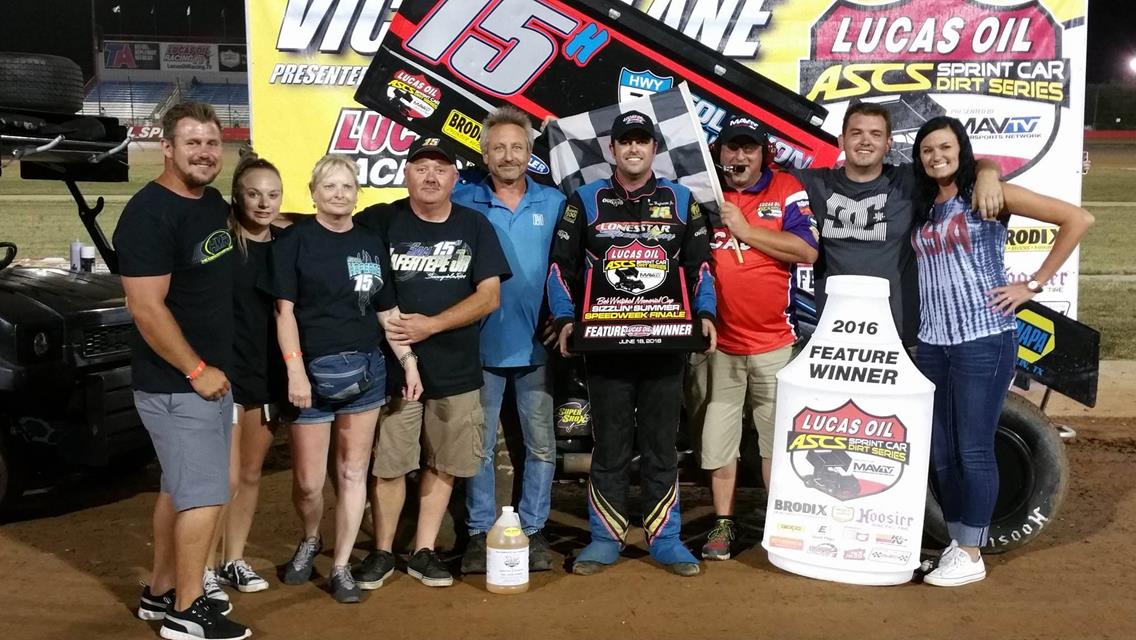 ASCS National Tour Speedweek Belongs to Sam Hafertepe, Jr. With Lucas Oil Speedway Victory