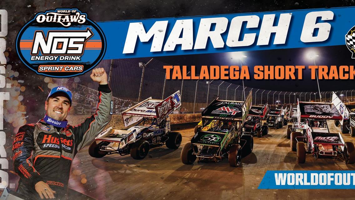 World of Outlaws NOS Energy Drink Sprint Cars Dega Duel Set for Friday, March 6