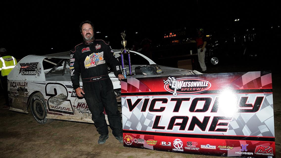 Hogge, Wagner, Stone, Sampson and Tobiason bolt to Watsonville Speedway wins Friday