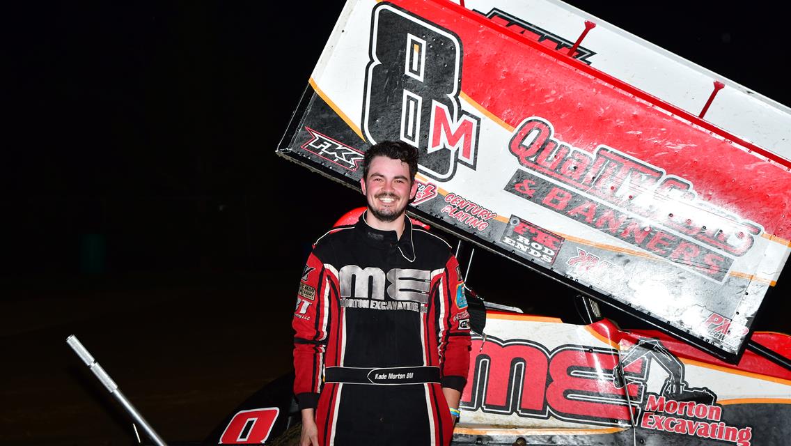 Kade Morton Earns First Career ASCS Sooner Win In Rain Shortened Feature At Creek County Speedway