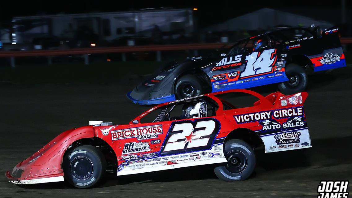Farmer City Raceway (Farmer City, IL) – World of Outlaws Late Model Series – Illini 100 – April 10-11, 2026. (Josh James Artwork)
