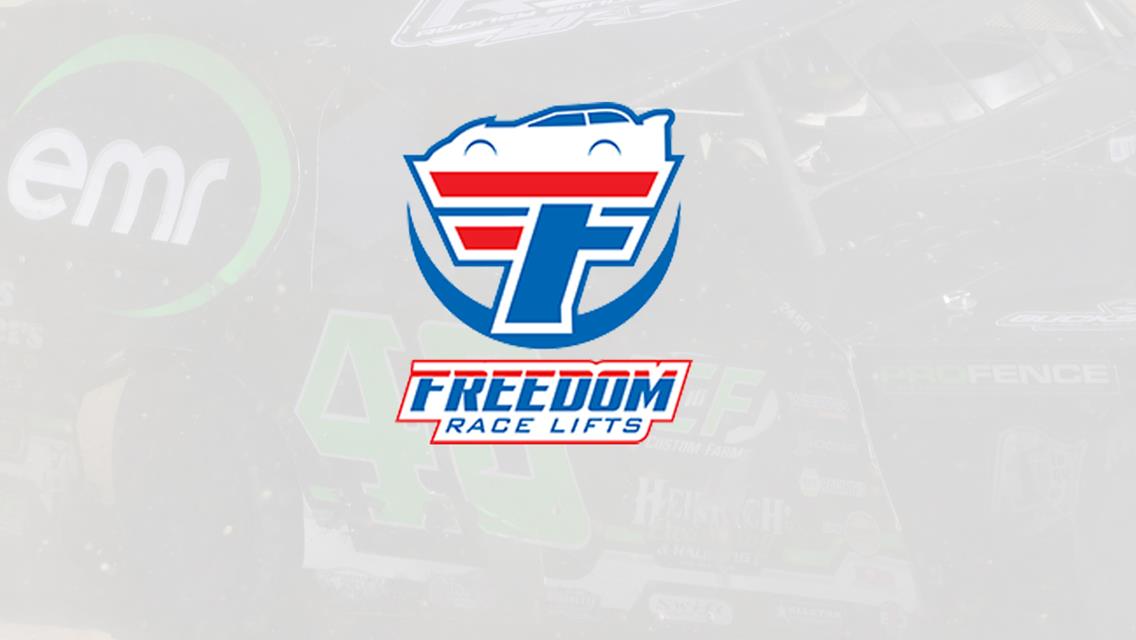Freedom Race Lifts: supports WISSOTA Modified Rookie Of The Year
