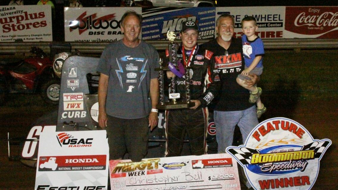 Bell Makes it Back-To-Back Bloomington Midget Week Wins