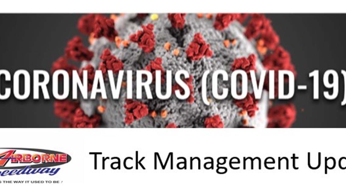 Airborne Speedway officials closely monitoring COVID-19 Pandemic