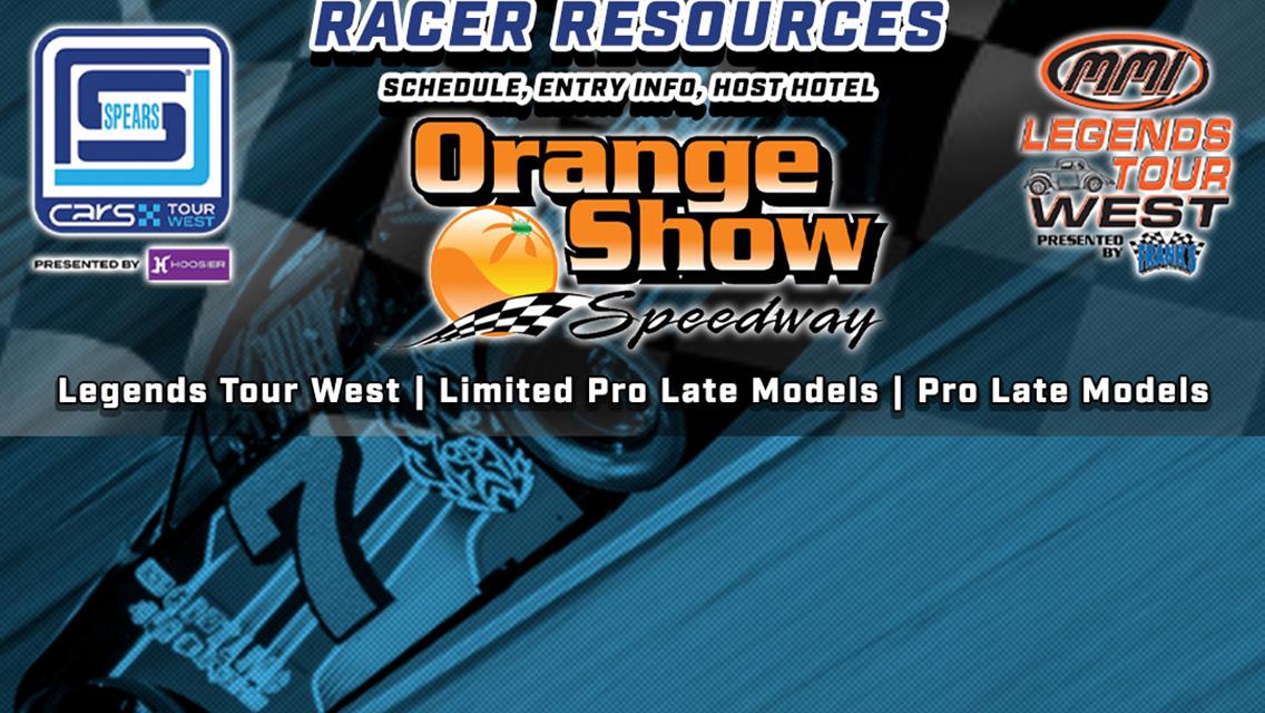 Orange Show Speedway Racer Resources - Schedule, Entry, Host Hotel
