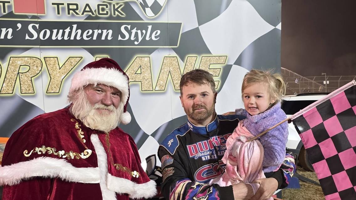 Gresham, Courtney, and Duke Shine at Santa Shootout at Talladega