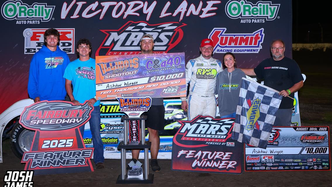 Fairbury Speedway (Fairbury, IL) – MARS Late Model Championship Series – Illinois Dirt Shootout – August 30th, 2025. (Josh James Artwork)