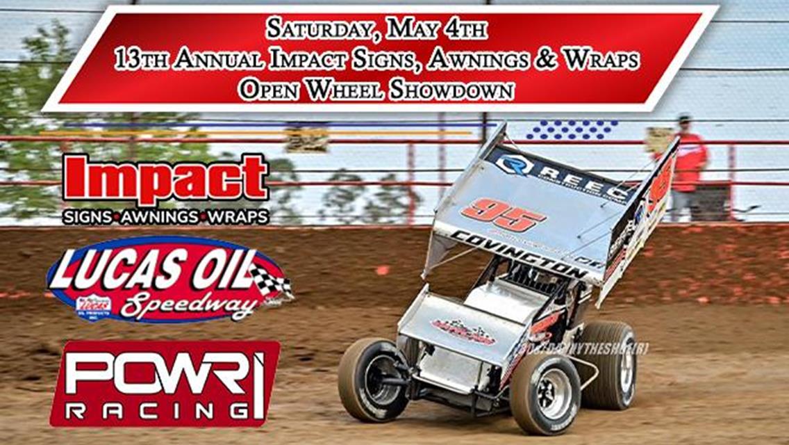 POWRi 360 Sprints coming to Lucas Oil Speedway as part of 13th annual Impact Signs Awnings &amp; Wraps Open Wheel Showdown