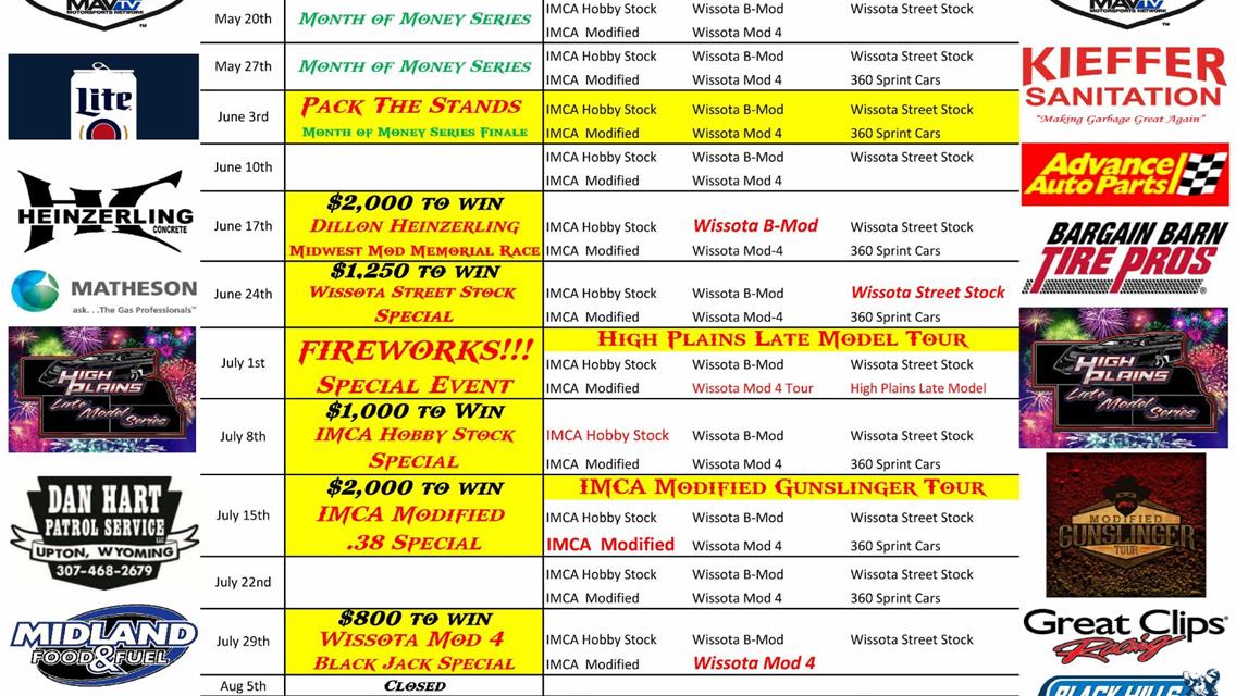 2022 BHS Tentative Schedule