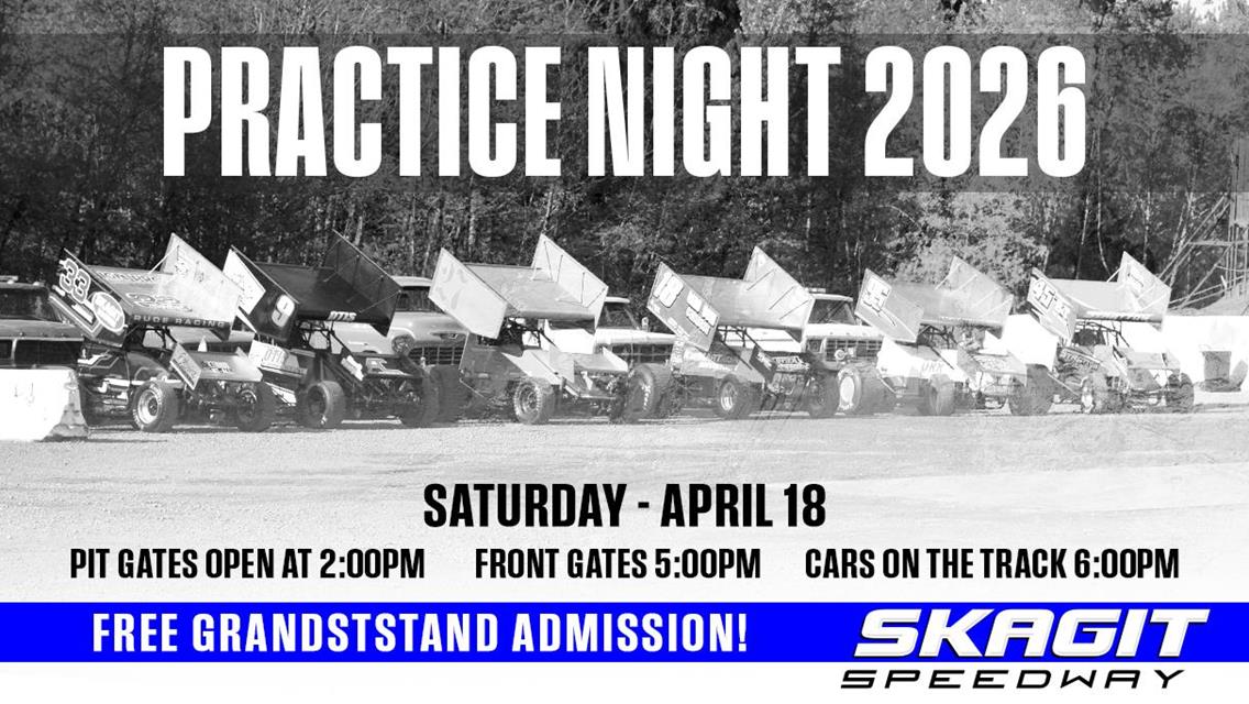 FREE GRANDSTAND ADMISSION ON PRACTICE NIGHT - APRIL 18