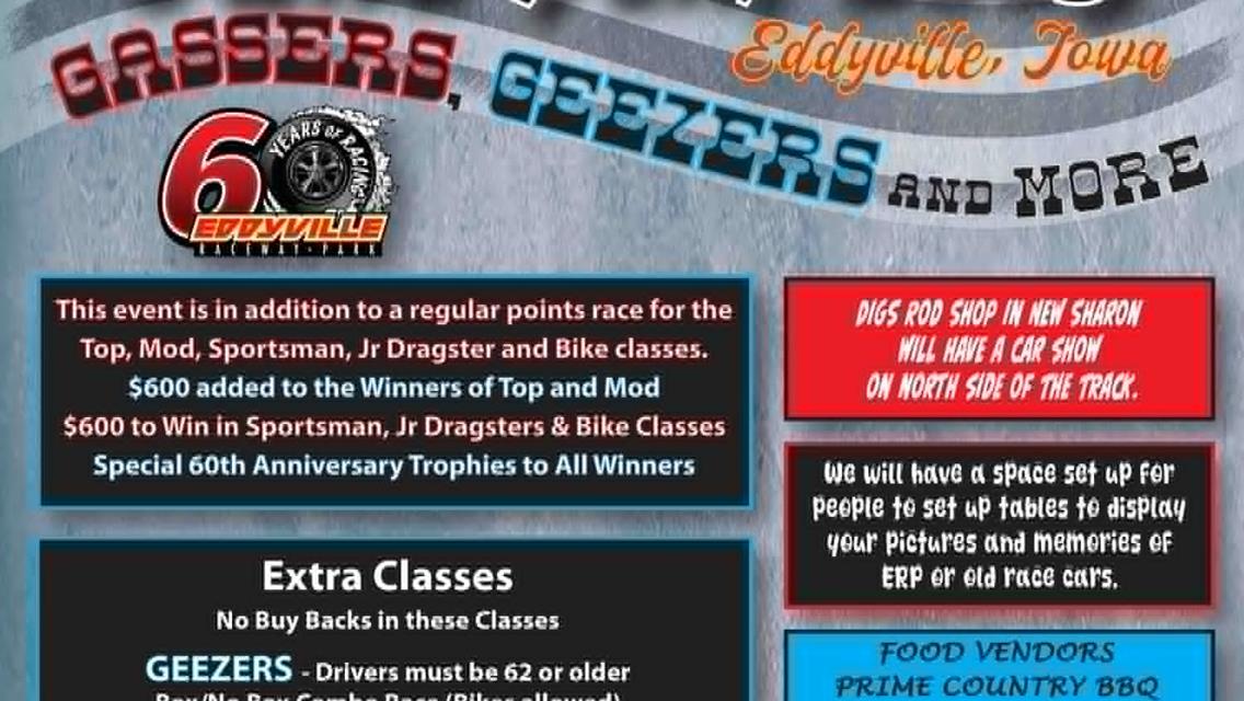 Join Us For Gassers &amp; Geezers June 7
