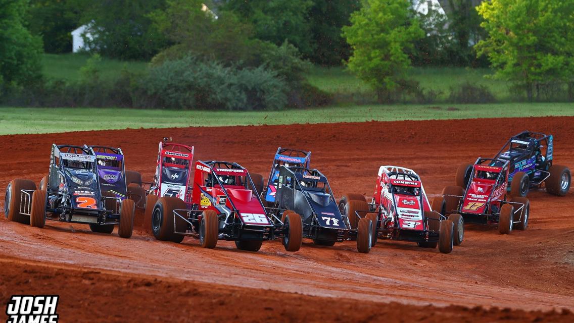 Bloomington Speedway (Bloomington, IN) – USAC AMSOIL Sprint Car National Championship – Larry Rice Classic – May 9th, 2025. (Josh James Artwork)