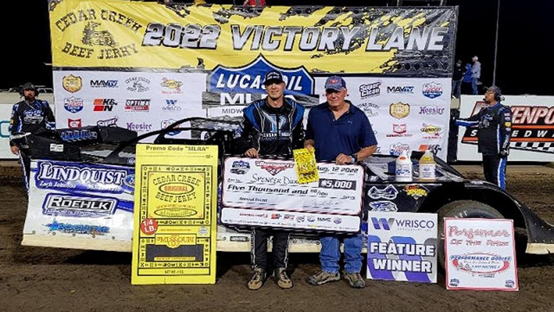 Diercks thrills home crowd in Davenport for Lucas oil MLRA prize