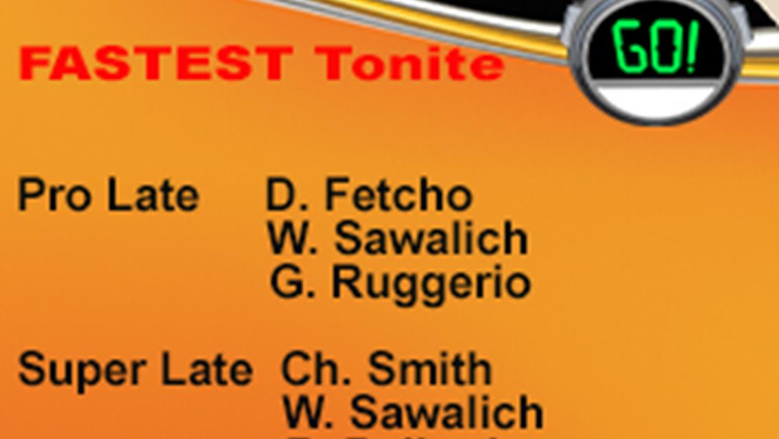 SAWALICH SECOND FASTEST IN BOTH RACES