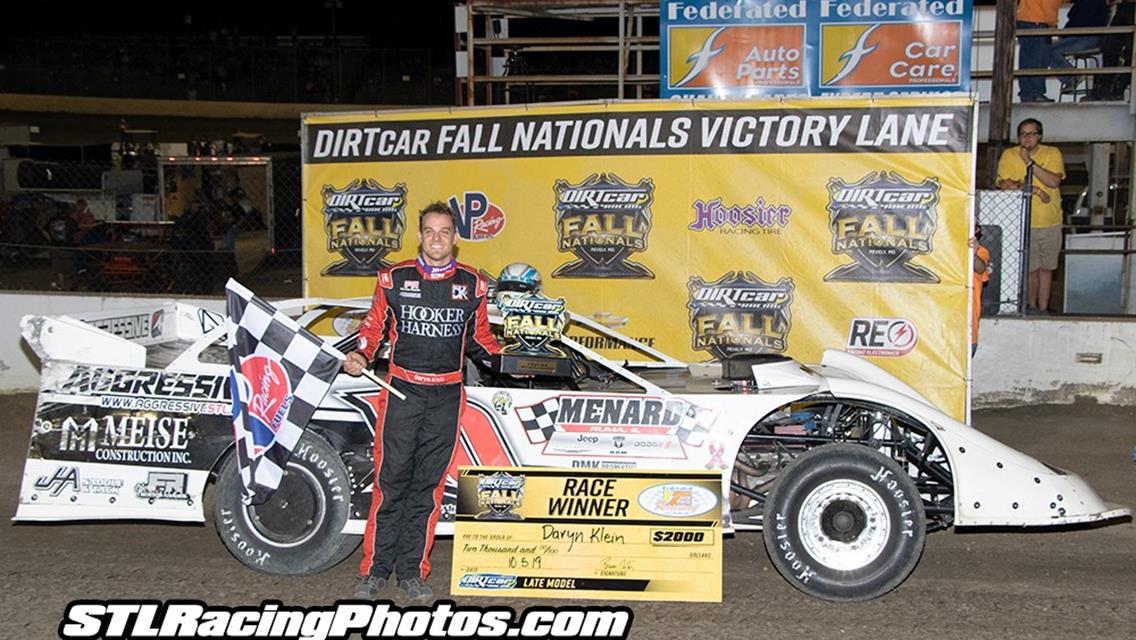 Daryn Klein, Will Krup, Trey Harris &amp; Joshua Hawkins secure DIRTcar Nationals victories at Federated Auto Parts Raceway at I-55!