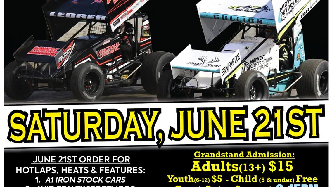 LATE START- SATURDAY NIGHT LIGHTS presented by Hippo Equipment &amp; Nebraska&#39;s Best Lawn &amp; Landscape -Sat, June 21st