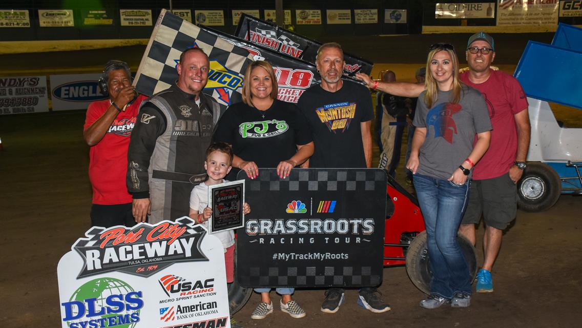 Jones Doubles Up, Laney, McIntosh, Young, Griggs and Morris Masters USAC Weekly Racing at Port City Raceway